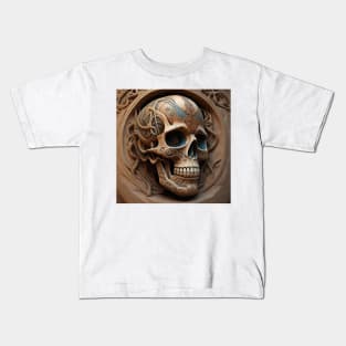 carved skull Kids T-Shirt